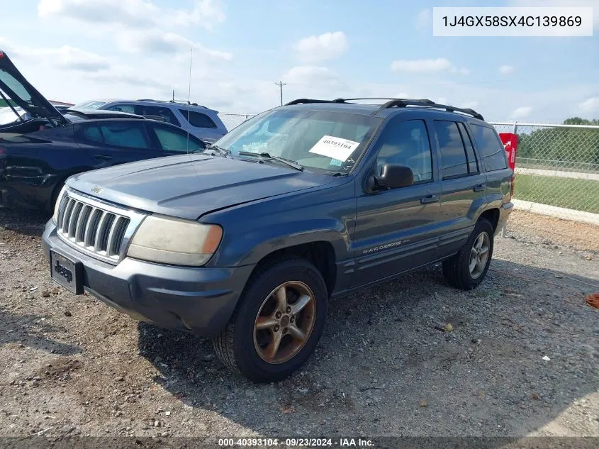 2004 Jeep Grand Cherokee Limited VIN: 1J4GX58SX4C139869 Lot: 40393104