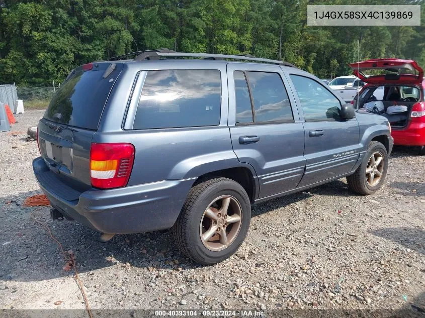 2004 Jeep Grand Cherokee Limited VIN: 1J4GX58SX4C139869 Lot: 40393104