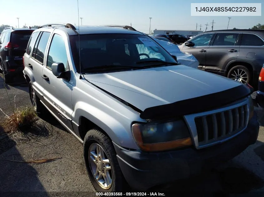 2004 Jeep Grand Cherokee Laredo VIN: 1J4GX48S54C227982 Lot: 40393568