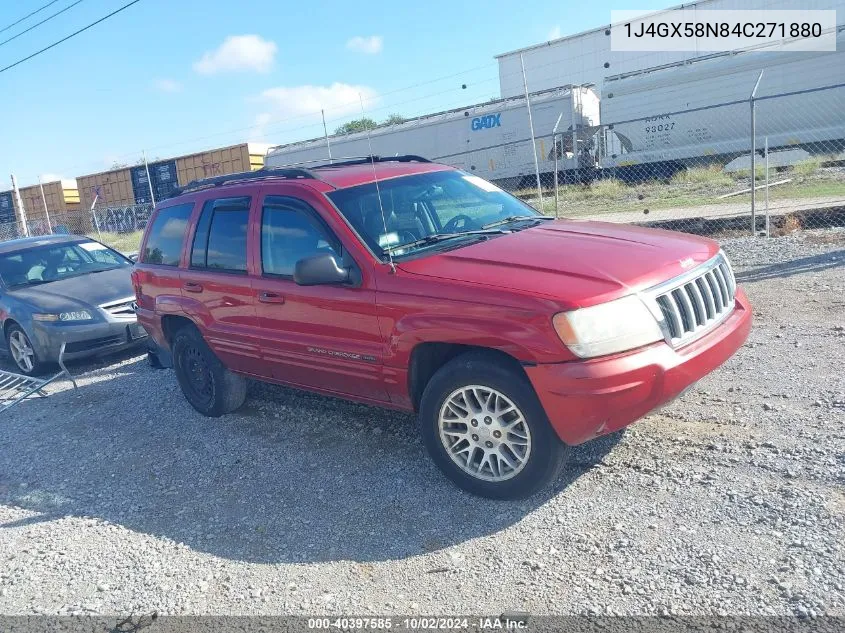 2004 Jeep Grand Cherokee Limited VIN: 1J4GX58N84C271880 Lot: 40397585