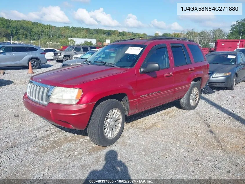 2004 Jeep Grand Cherokee Limited VIN: 1J4GX58N84C271880 Lot: 40397585