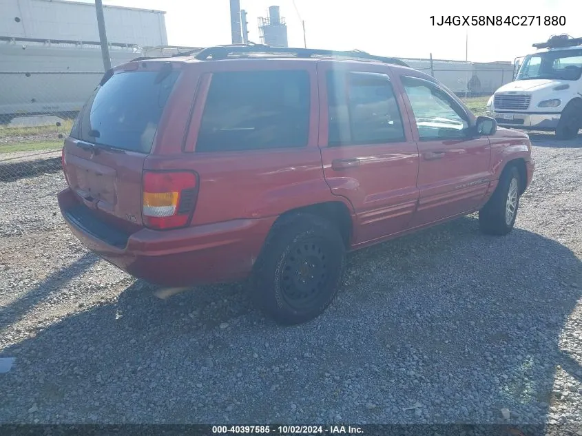 2004 Jeep Grand Cherokee Limited VIN: 1J4GX58N84C271880 Lot: 40397585