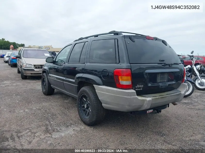 2004 Jeep Grand Cherokee Laredo VIN: 1J4GW48S94C352082 Lot: 40398523