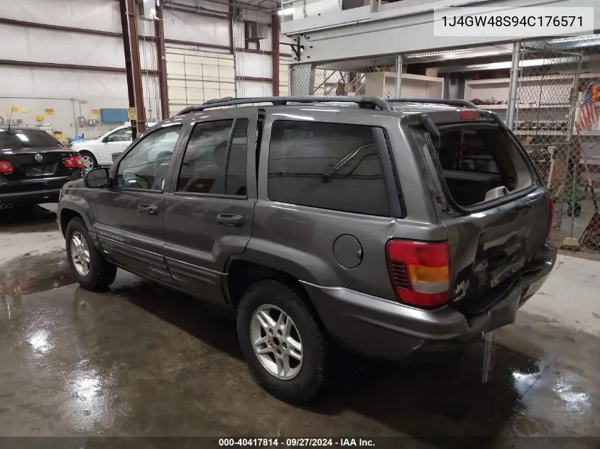 2004 Jeep Grand Cherokee Laredo VIN: 1J4GW48S94C176571 Lot: 40417814