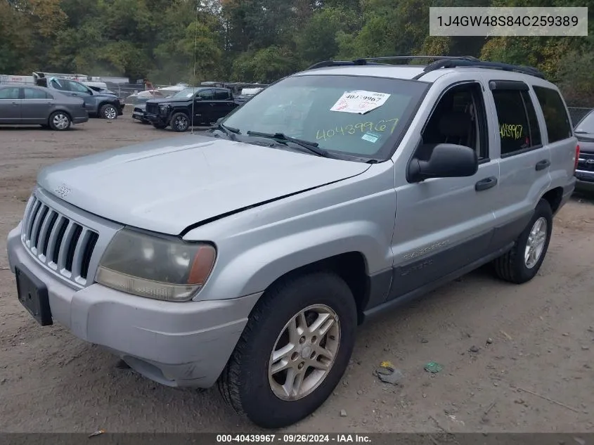 2004 Jeep Grand Cherokee Laredo VIN: 1J4GW48S84C259389 Lot: 40439967