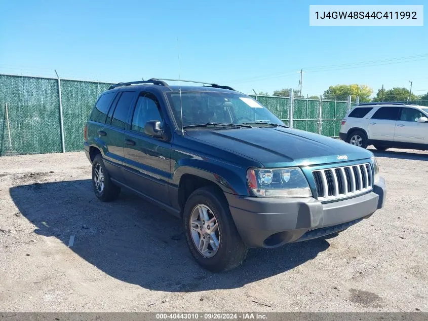 2004 Jeep Grand Cherokee Laredo VIN: 1J4GW48S44C411992 Lot: 40443010