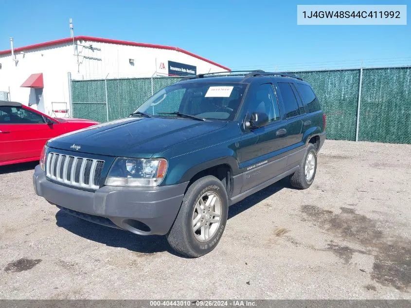 2004 Jeep Grand Cherokee Laredo VIN: 1J4GW48S44C411992 Lot: 40443010