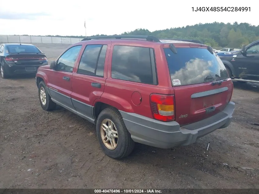 2004 Jeep Grand Cherokee Laredo VIN: 1J4GX48S54C284991 Lot: 40470496