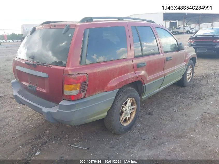 2004 Jeep Grand Cherokee Laredo VIN: 1J4GX48S54C284991 Lot: 40470496