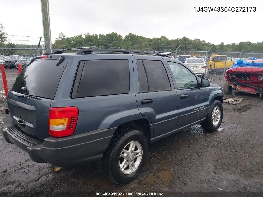 2004 Jeep Grand Cherokee Laredo VIN: 1J4GW48S64C272173 Lot: 40491992