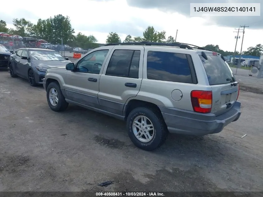 2004 Jeep Grand Cherokee Laredo VIN: 1J4GW48S24C140141 Lot: 40508431