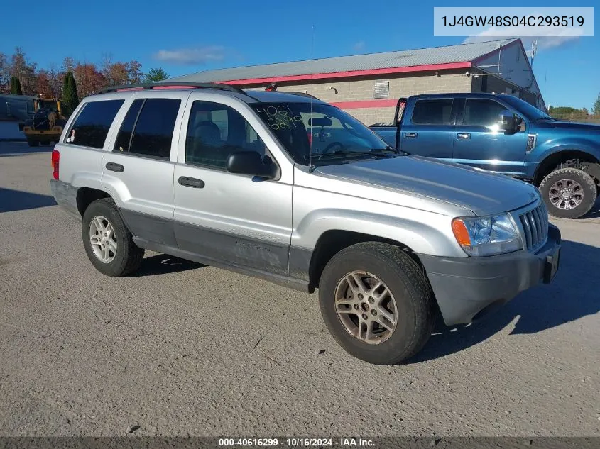 2004 Jeep Grand Cherokee Laredo VIN: 1J4GW48S04C293519 Lot: 40616299