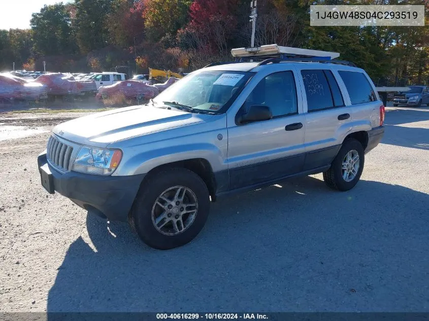 2004 Jeep Grand Cherokee Laredo VIN: 1J4GW48S04C293519 Lot: 40616299