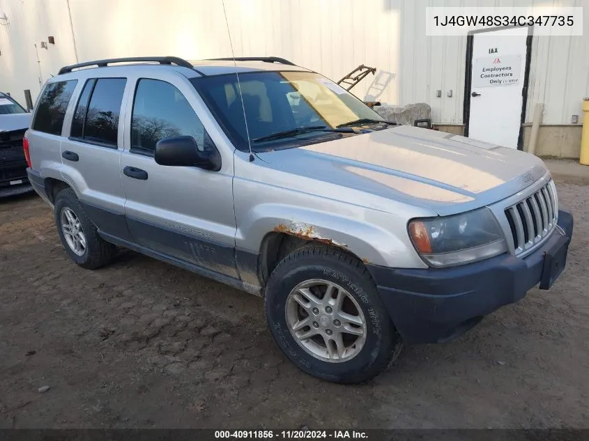 2004 Jeep Grand Cherokee Laredo VIN: 1J4GW48S34C347735 Lot: 40911856