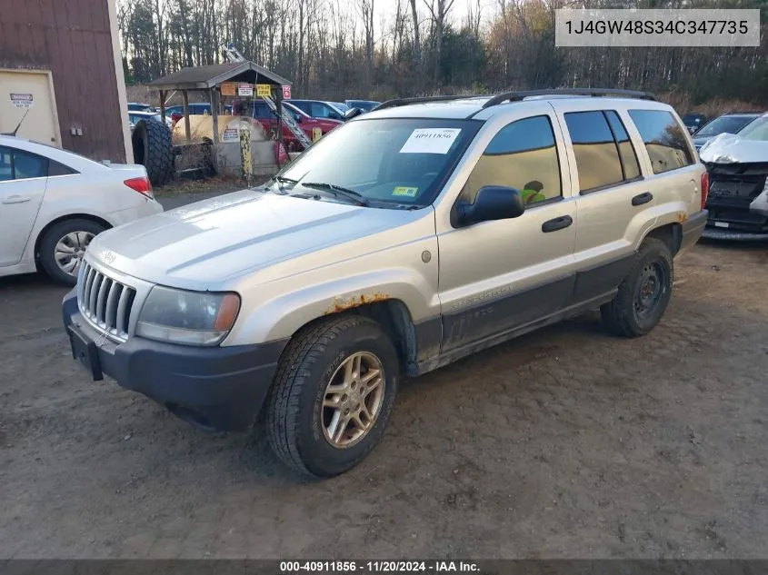 2004 Jeep Grand Cherokee Laredo VIN: 1J4GW48S34C347735 Lot: 40911856