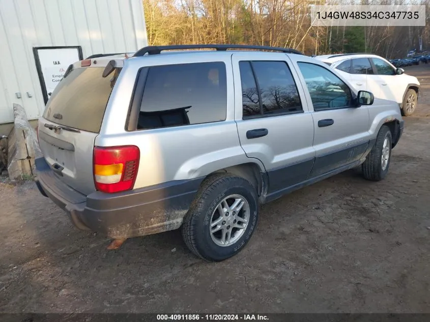 2004 Jeep Grand Cherokee Laredo VIN: 1J4GW48S34C347735 Lot: 40911856