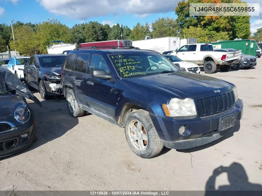 2005 Jeep Grand Cherokee Laredo/Columbia/Freedom VIN: 1J4GR48K55C659855 Lot: 12118826