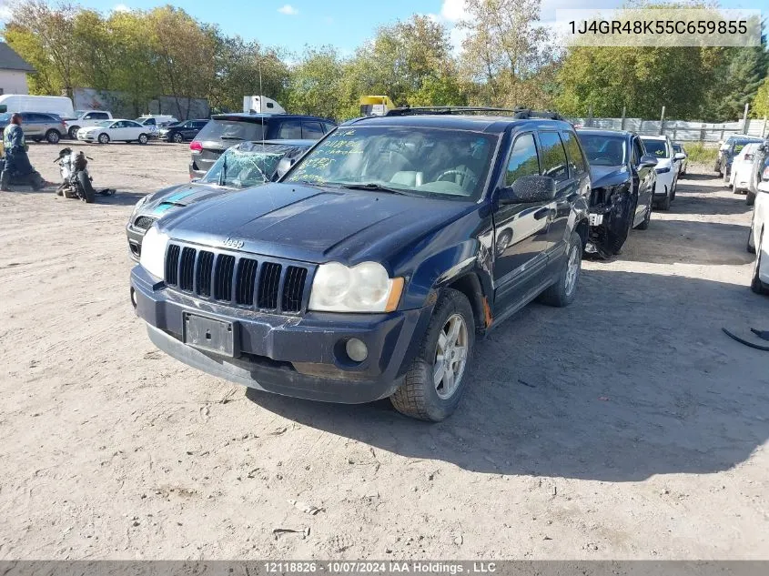 2005 Jeep Grand Cherokee Laredo/Columbia/Freedom VIN: 1J4GR48K55C659855 Lot: 12118826