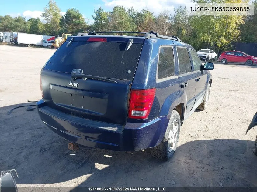 2005 Jeep Grand Cherokee Laredo/Columbia/Freedom VIN: 1J4GR48K55C659855 Lot: 12118826