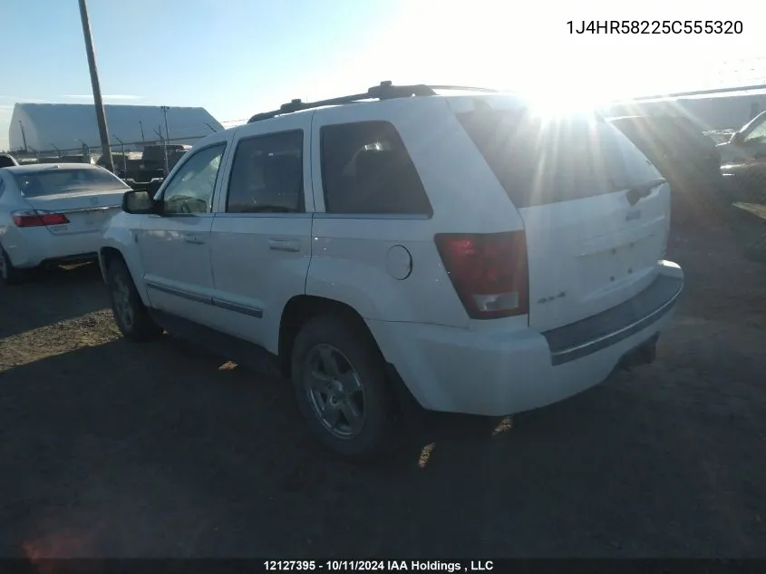 2005 Jeep Grand Cherokee Limited VIN: 1J4HR58225C555320 Lot: 12127395