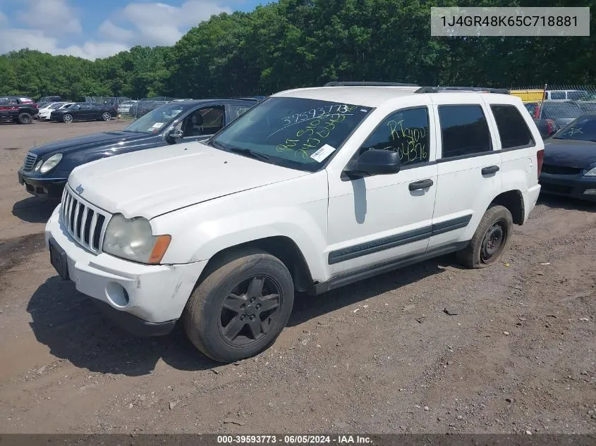 2005 Jeep Grand Cherokee Laredo VIN: 1J4GR48K65C718881 Lot: 39593773