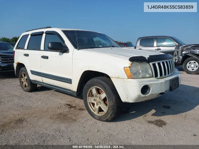 2005 Jeep Grand Cherokee Laredo VIN: 1J4GR48K55C583859 Lot: 40199200