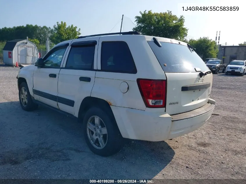 2005 Jeep Grand Cherokee Laredo VIN: 1J4GR48K55C583859 Lot: 40199200