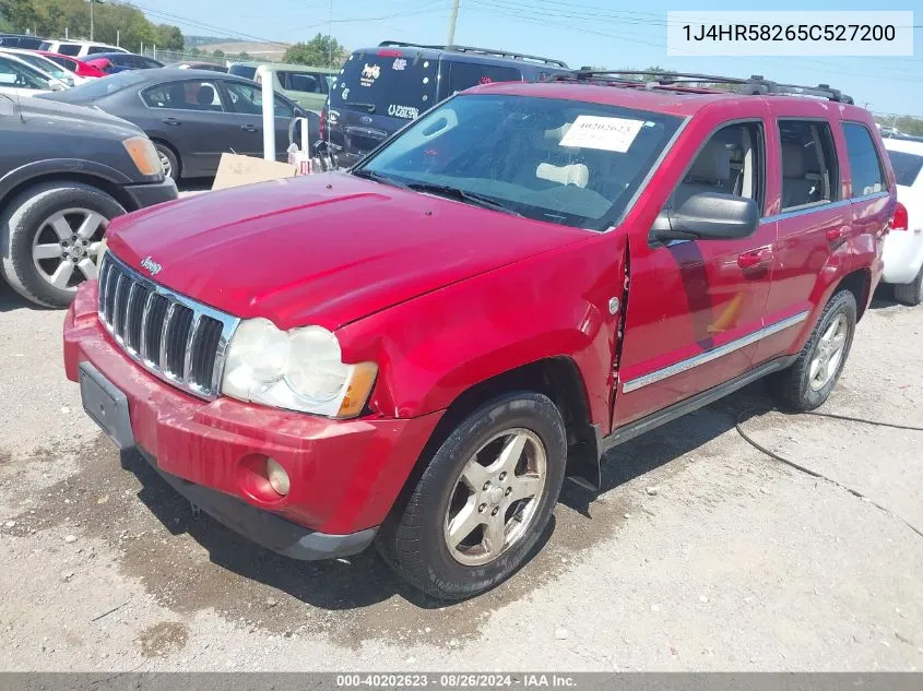 2005 Jeep Grand Cherokee Limited VIN: 1J4HR58265C527200 Lot: 40202623