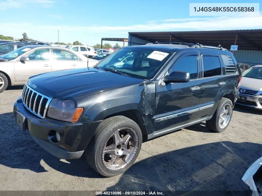 1J4GS48K55C658368 2005 Jeep Grand Cherokee Laredo