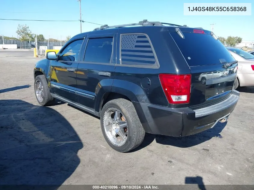 2005 Jeep Grand Cherokee Laredo VIN: 1J4GS48K55C658368 Lot: 40210096