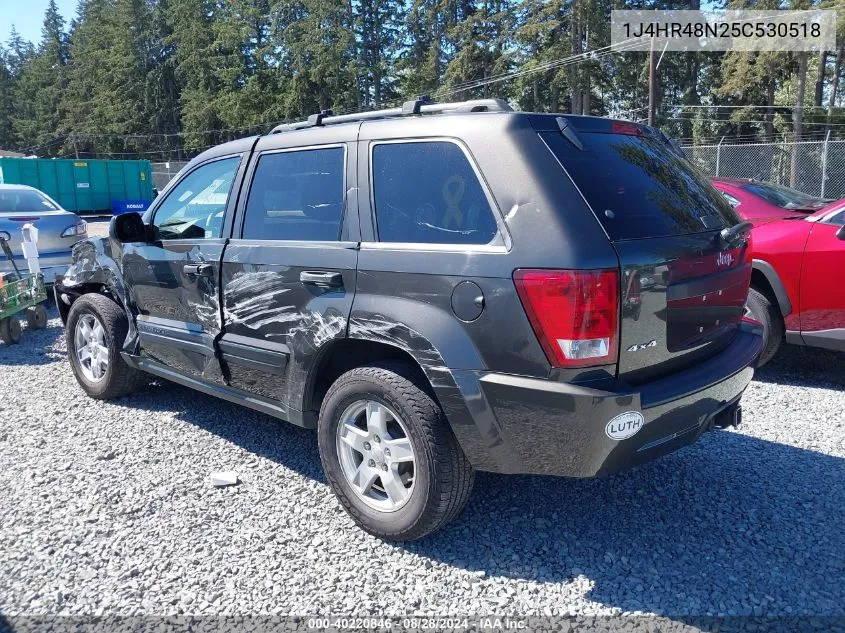 2005 Jeep Grand Cherokee Laredo VIN: 1J4HR48N25C530518 Lot: 40220846