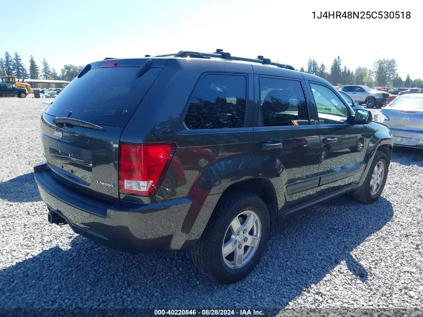 2005 Jeep Grand Cherokee Laredo VIN: 1J4HR48N25C530518 Lot: 40220846