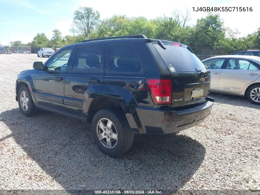 1J4GR48K55C715616 2005 Jeep Grand Cherokee Laredo