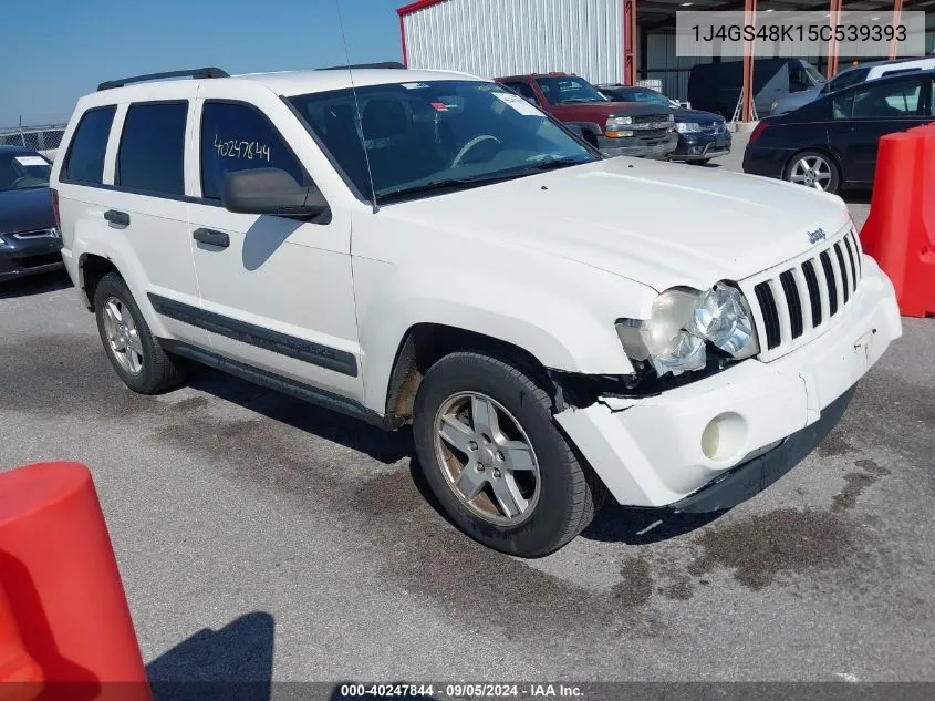 2005 Jeep Grand Cherokee Laredo VIN: 1J4GS48K15C539393 Lot: 40247844