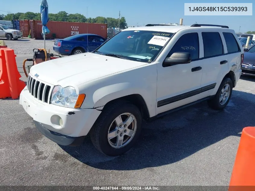 2005 Jeep Grand Cherokee Laredo VIN: 1J4GS48K15C539393 Lot: 40247844