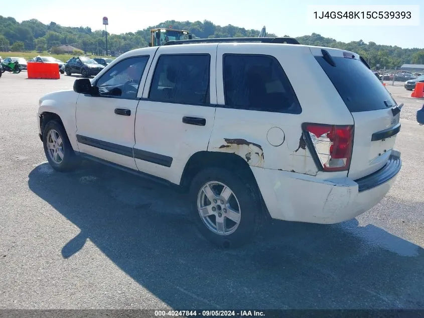 2005 Jeep Grand Cherokee Laredo VIN: 1J4GS48K15C539393 Lot: 40247844