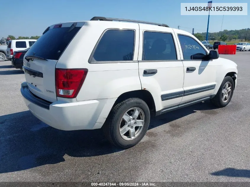 2005 Jeep Grand Cherokee Laredo VIN: 1J4GS48K15C539393 Lot: 40247844