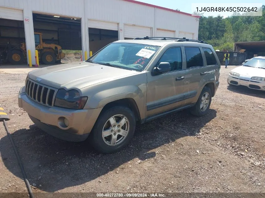 2005 Jeep Grand Cherokee Laredo VIN: 1J4GR48K45C502642 Lot: 40272780