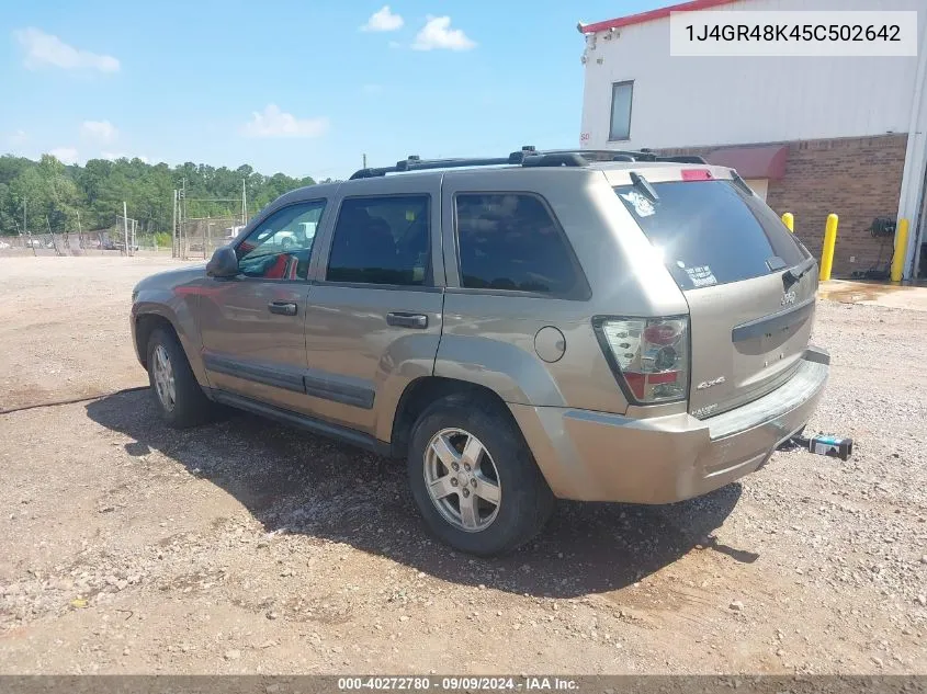 2005 Jeep Grand Cherokee Laredo VIN: 1J4GR48K45C502642 Lot: 40272780