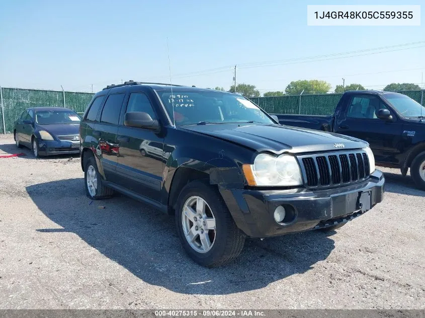 2005 Jeep Grand Cherokee Laredo VIN: 1J4GR48K05C559355 Lot: 40275315