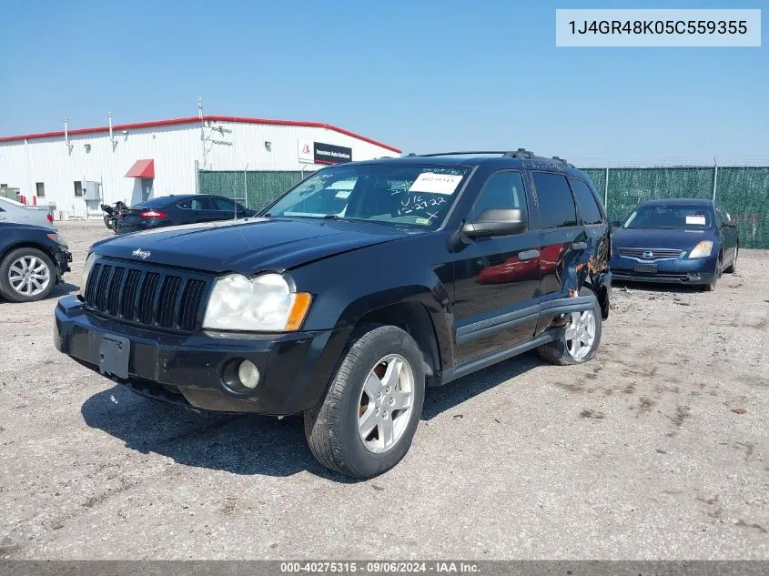 2005 Jeep Grand Cherokee Laredo VIN: 1J4GR48K05C559355 Lot: 40275315