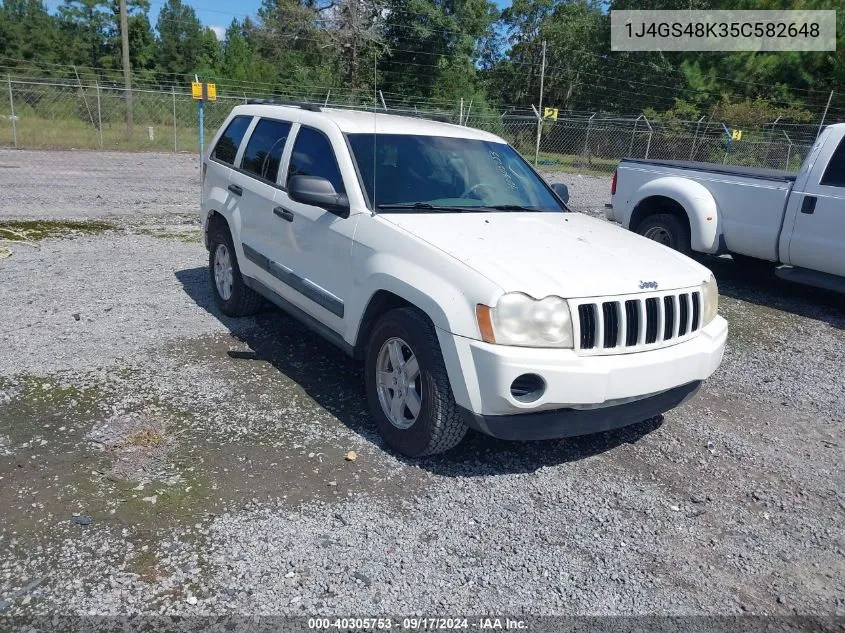 2005 Jeep Grand Cherokee Laredo VIN: 1J4GS48K35C582648 Lot: 40305753