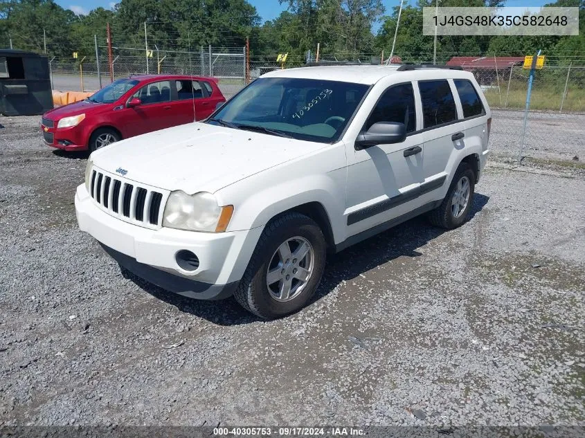 2005 Jeep Grand Cherokee Laredo VIN: 1J4GS48K35C582648 Lot: 40305753