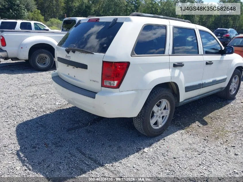 2005 Jeep Grand Cherokee Laredo VIN: 1J4GS48K35C582648 Lot: 40305753