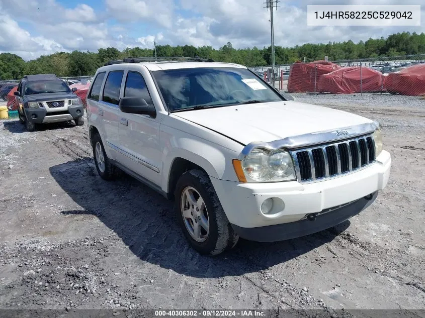 2005 Jeep Grand Cherokee Limited VIN: 1J4HR58225C529042 Lot: 40306302