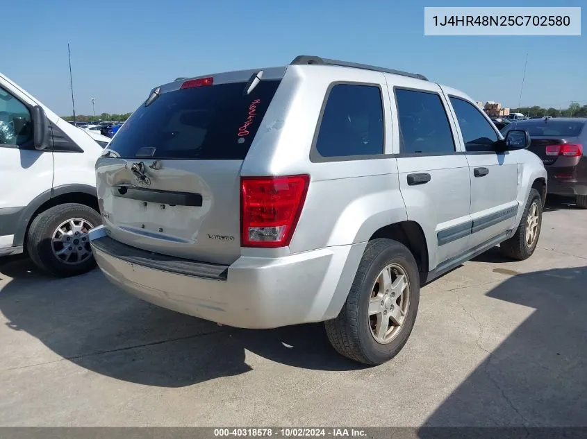 2005 Jeep Grand Cherokee Laredo VIN: 1J4HR48N25C702580 Lot: 40318578