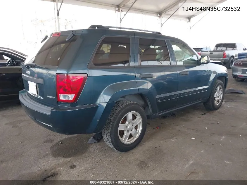 2005 Jeep Grand Cherokee Laredo/Columbia/Freedom VIN: 1J4HS48N35C732532 Lot: 40321867