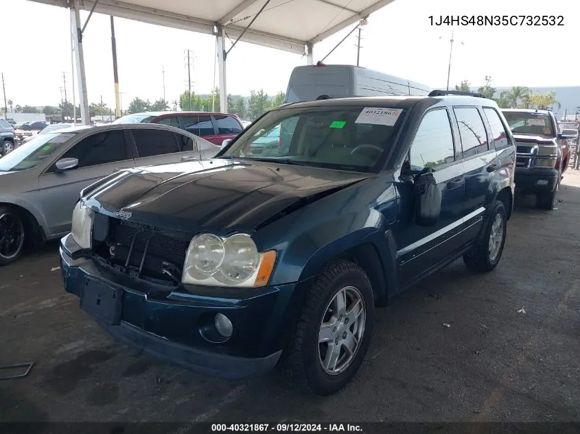 2005 Jeep Grand Cherokee Laredo/Columbia/Freedom VIN: 1J4HS48N35C732532 Lot: 40321867