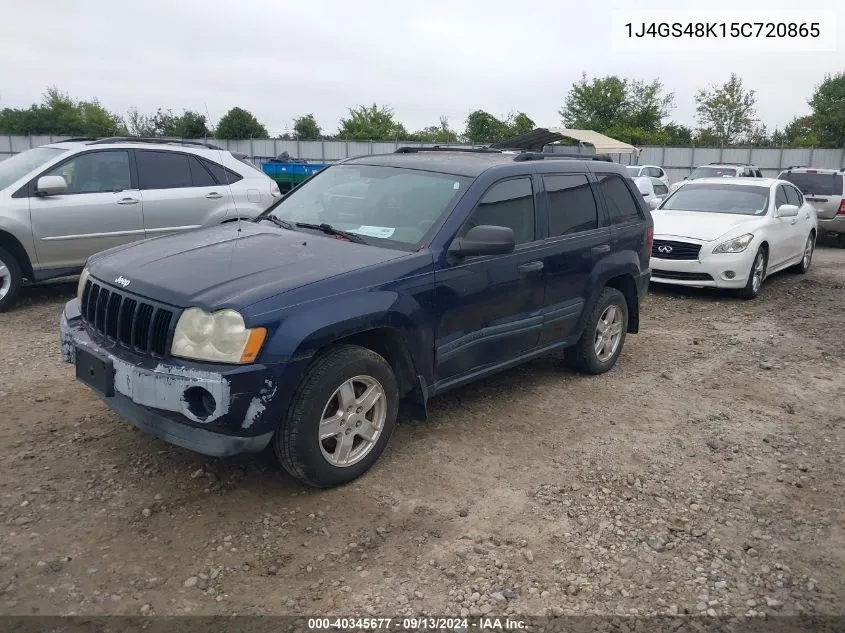 2005 Jeep Grand Cherokee Laredo VIN: 1J4GS48K15C720865 Lot: 40345677