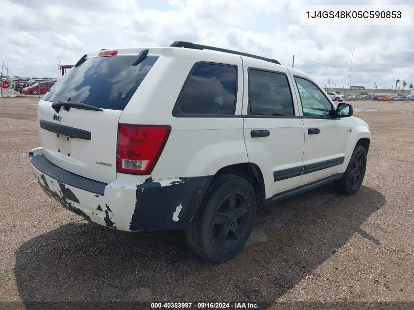 2005 Jeep Grand Cherokee Laredo VIN: 1J4GS48K05C590853 Lot: 40353997